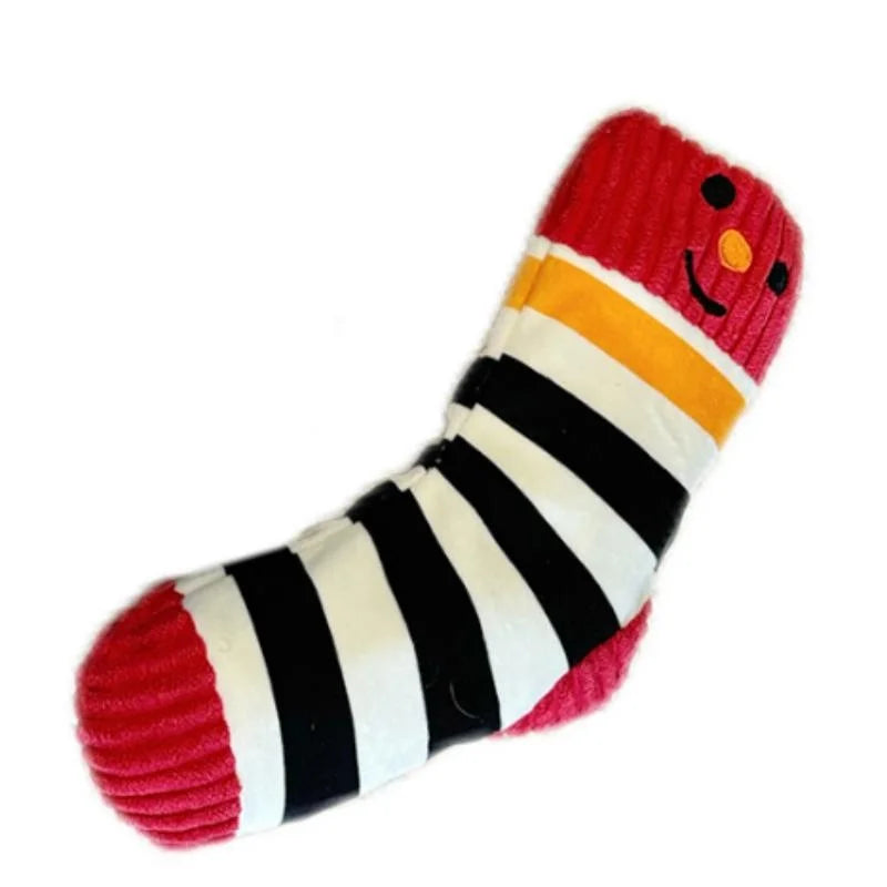 Cute Socks Plush Dog Play Toy Indestructible With Squeaker Food Hiding Pet Supplies Tooth Chew Safe Small Dog Tough Puppy Toys
