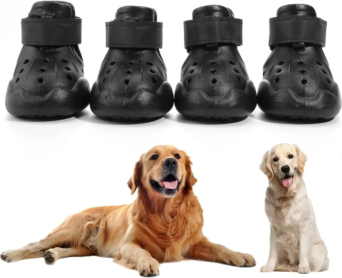 Reflective Strip Design Dog Shoes Animal Sandals for Hot Pavement Outdoor Dog Boot Non-Slip Waterproof Dog Booties EVA Pet Shoes