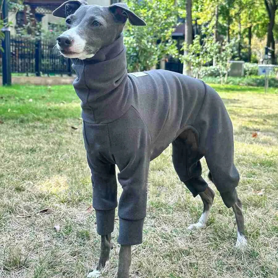 Spring Winter Velvet Four Leg Sweatshirt for Huibit Autumn Warm Green Coat for Bedlington Italy Greyhound Coffee Black Pajamas