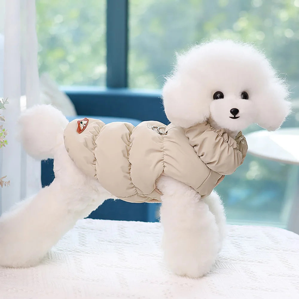 Winter Padded Dog Coat Jacket For Small Medium Dogs Soft Warm Dog Clothes Cute Puppy Vest Pet Outfit