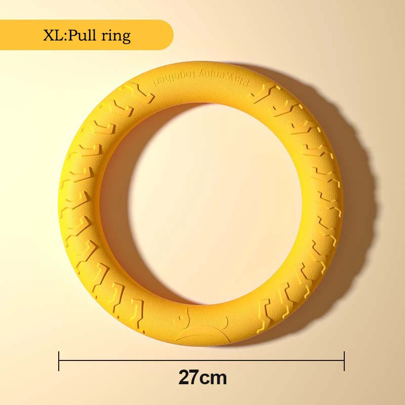 EVA Durable Dog Toys 4 Pack  Flying Disc + Ball + Tug Rope for Puppy&Adult Dogs  Chew-Proof Teeth Cleaning Set