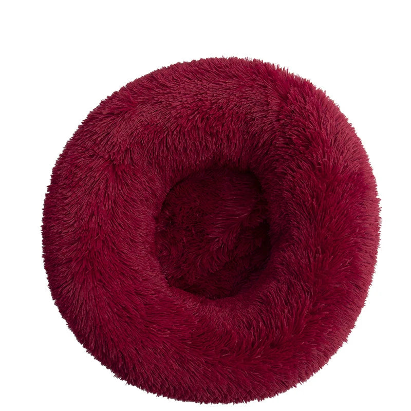 Orthopedic Donut Dog Bed - Calming Anti-Anxiety Pet Sofa Lounger, Washable for Small Large Dogs Cats, Comfortable Memory  Mat