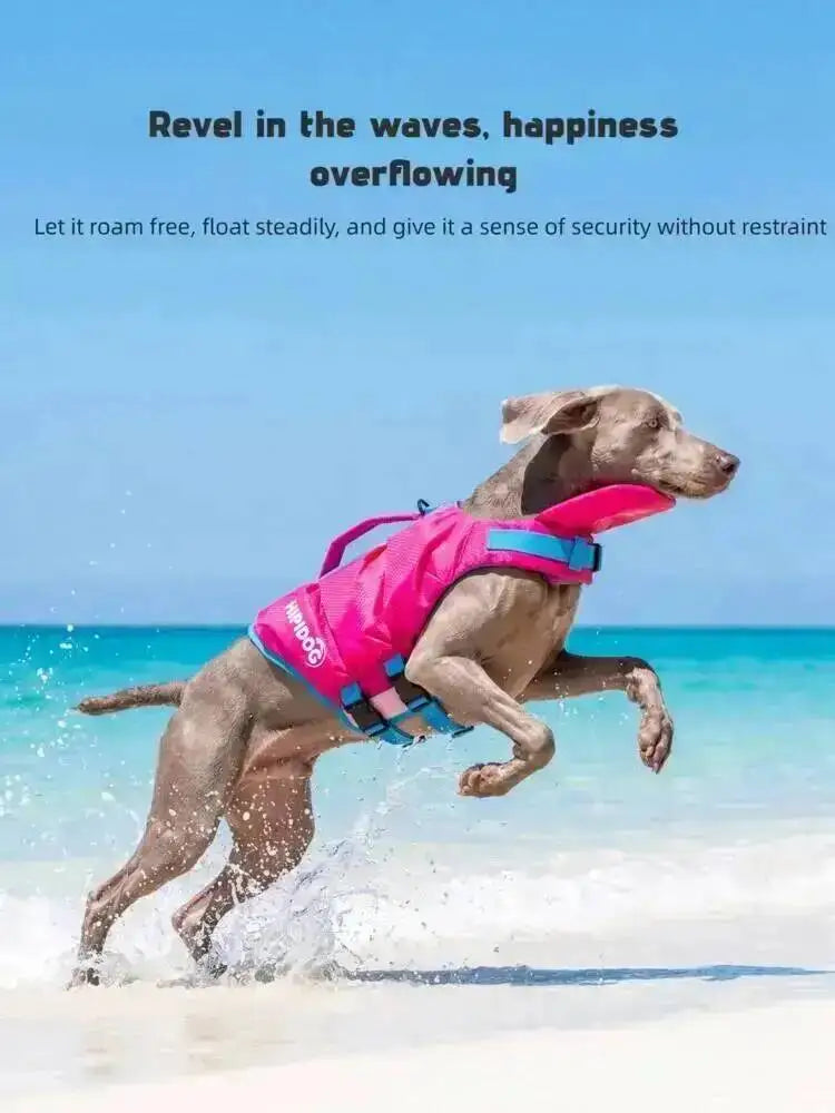 High Buoyancy Dog Life Jacket Adjustable Safety Flotation Vest For Small Medium Large Dogs Swimming Activities