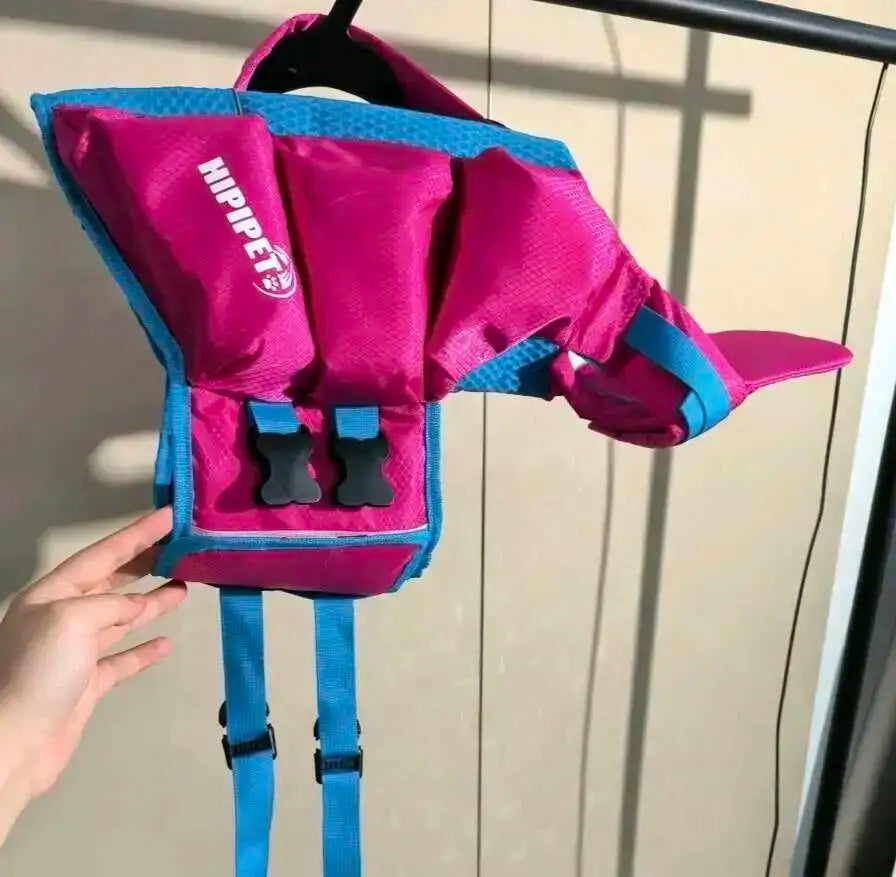High Buoyancy Dog Life Jacket Adjustable Safety Flotation Vest For Small Medium Large Dogs Swimming Activities