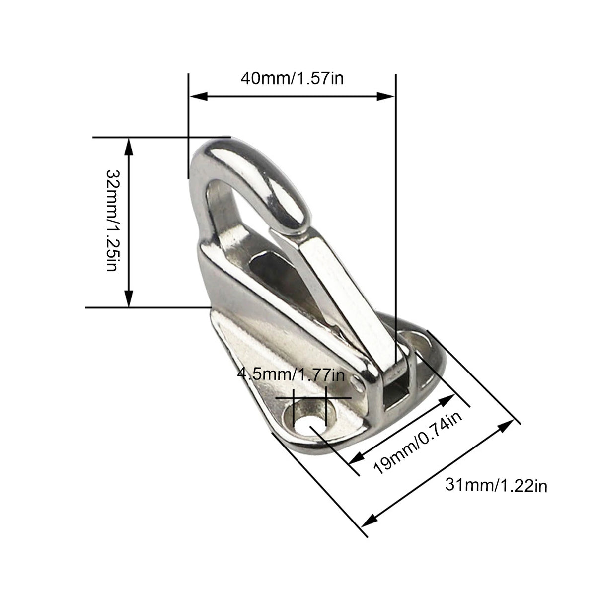 Dog Leashes Holder Pet Chain Parking Hook Wall Stainless Steel Dog Leashes Parking Holder for Outdoor Fence Front Door Living