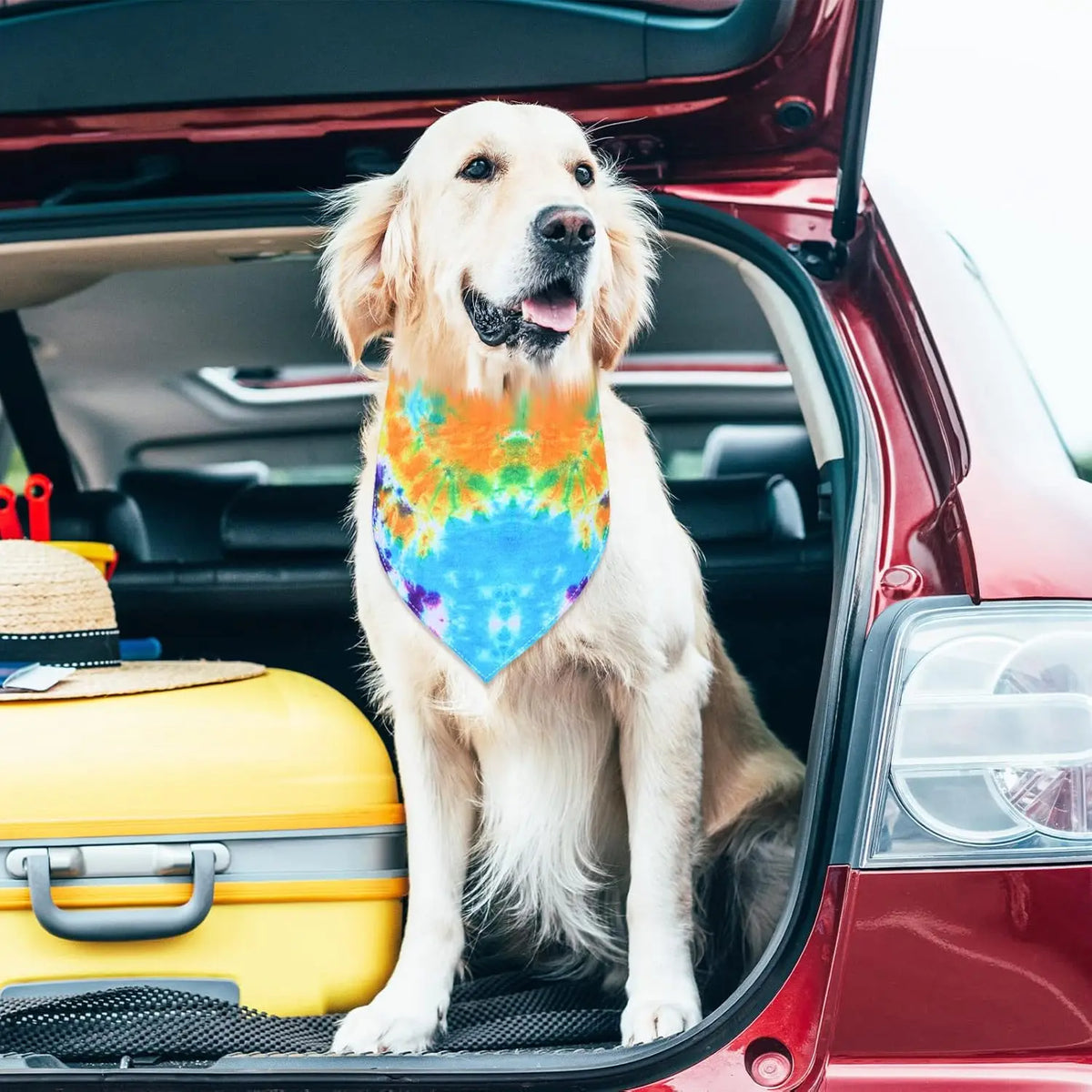 50 Pcs Tie Dye Dog Bandanas Bulk Spring Summer for Pet Grooming Salon Triangle Washable Dog Bib Kerchief for Small Medium Large