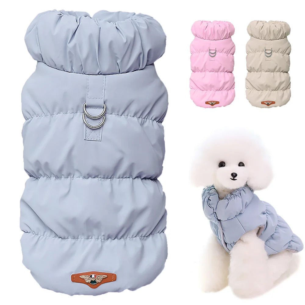 Winter Padded Dog Coat Jacket For Small Medium Dogs Soft Warm Dog Clothes Cute Puppy Vest Pet Outfit