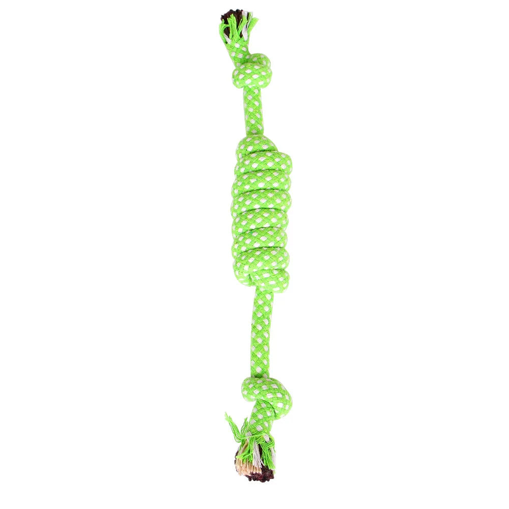 Dog Toy Grinding Teeth Clean Teeth Bite Resistant Rope Knot Small Medium Large Dog Teddy Puppy Cotton Rope Toy Ball Pet Supplies