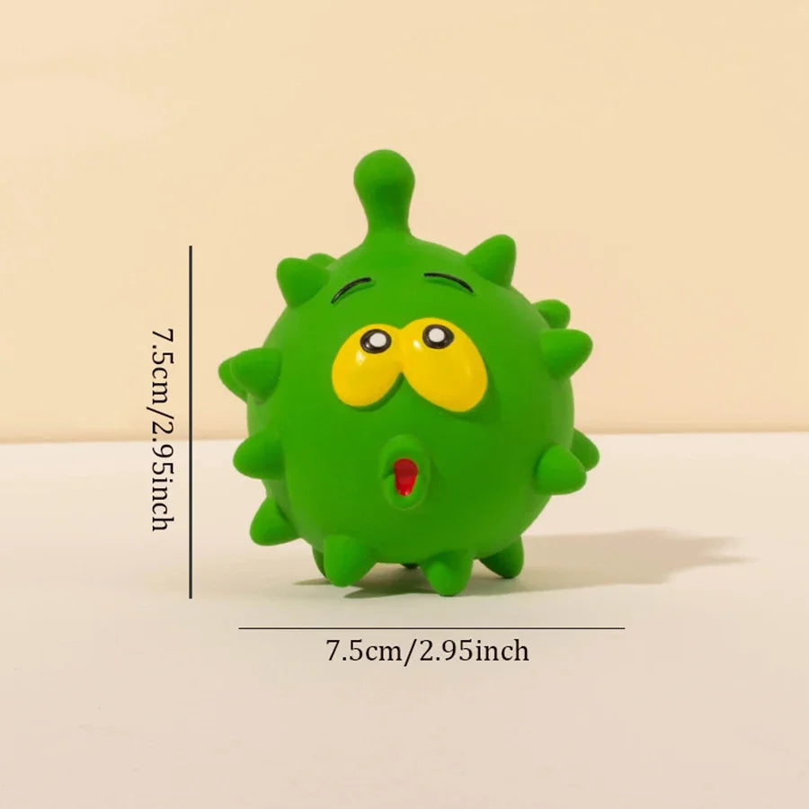 1pc Cute Squeaky Pet Dog Interactive Chew Toy Puppy Bite Resistant Thorn Tooth Cleaning Toy Molar Chew Toys for Dogs Supplies