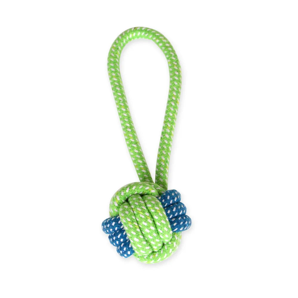 Dog Toy Grinding Teeth Clean Teeth Bite Resistant Rope Knot Small Medium Large Dog Teddy Puppy Cotton Rope Toy Ball Pet Supplies
