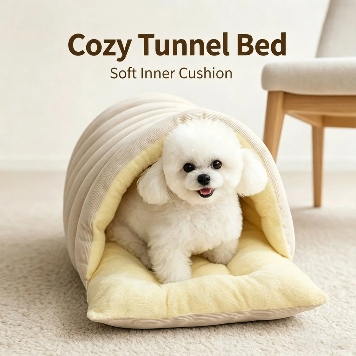 Winter Cat Bed, Washable Enclosed Cat House, Warm Cozy Sleeping Nest & Sack for Cats & Small Dogs, Foldable Pet Cave