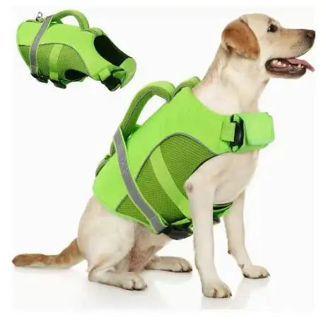 High Buoyancy Dog Life Jacket Adjustable Safety Flotation Vest For Small Medium Large Dogs Swimming Activities