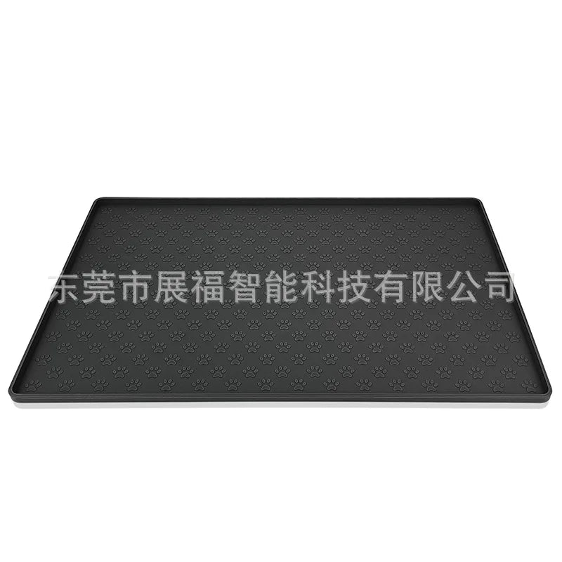 Silicone individual tablecloth for pets, waterproof non-slip mat for dog and cat feeding Feeding pad silicone waterproof bowl