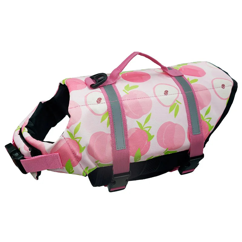 Summer Dog Life Jacket Reflective Adjustable Large Dogs Swimwear Safety Vest Surfing Sailboat Enhanced Buoyancy Pet Lifejackets