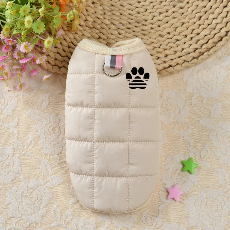 Warm Dog Coat Jacket Windproof Dog Clothes for Small Dogs Padded Clothing Chihuahua Clothes Pet Supplies