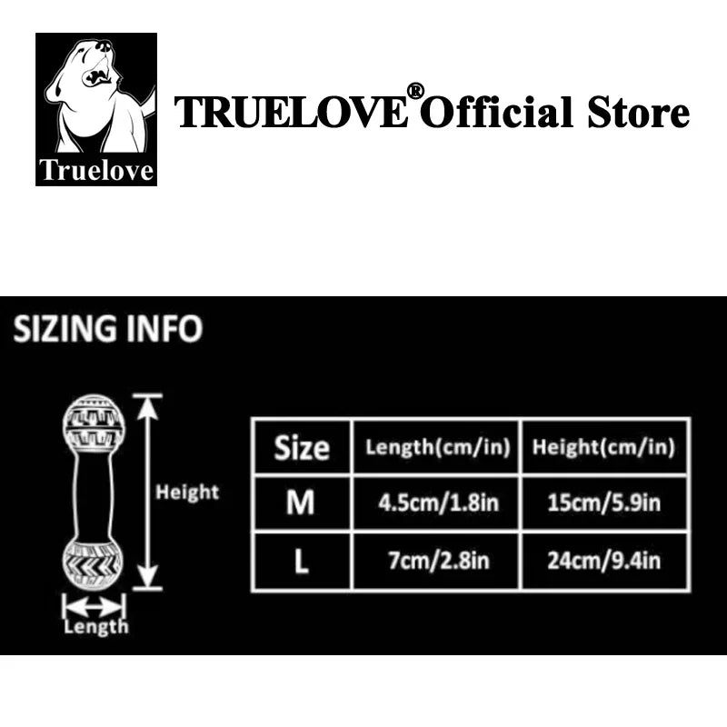 Truelove Pet Super Durable Leak-proof Treat Dispenser Dog Toy Dumbbell Slow Feeder IQ Training Playing Teething Dog