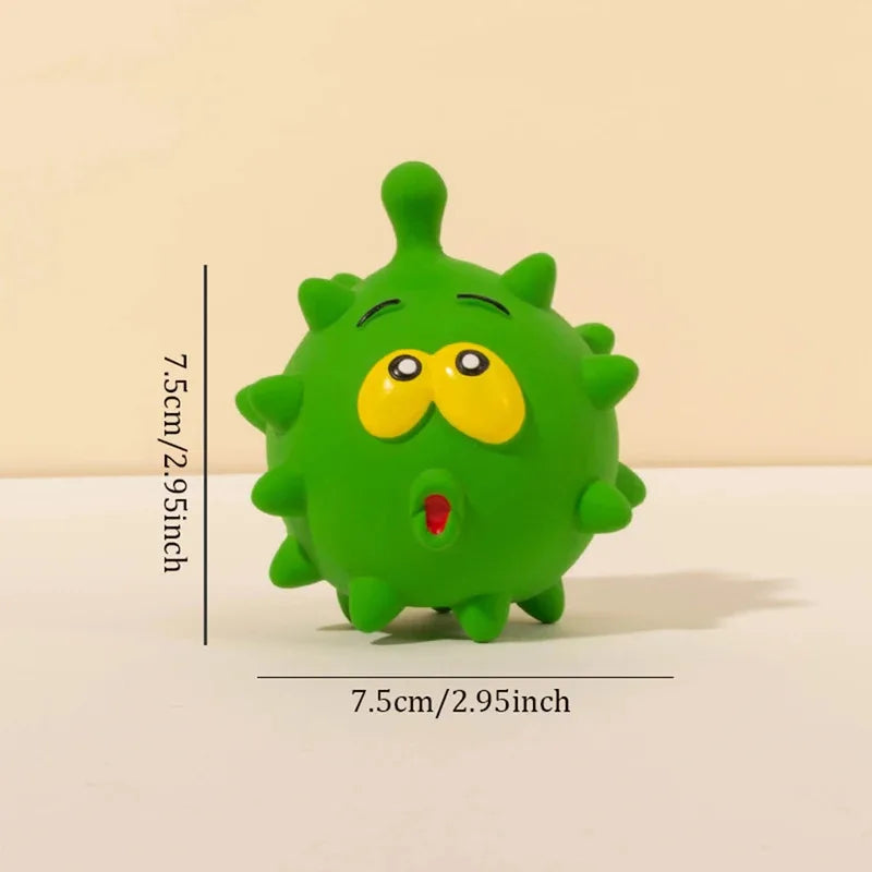 1pc Cute Squeaky Pet Dog Interactive Chew Toy Puppy Bite Resistant Thorn Tooth Cleaning Toy Molar Chew Toys for Dogs Supplies
