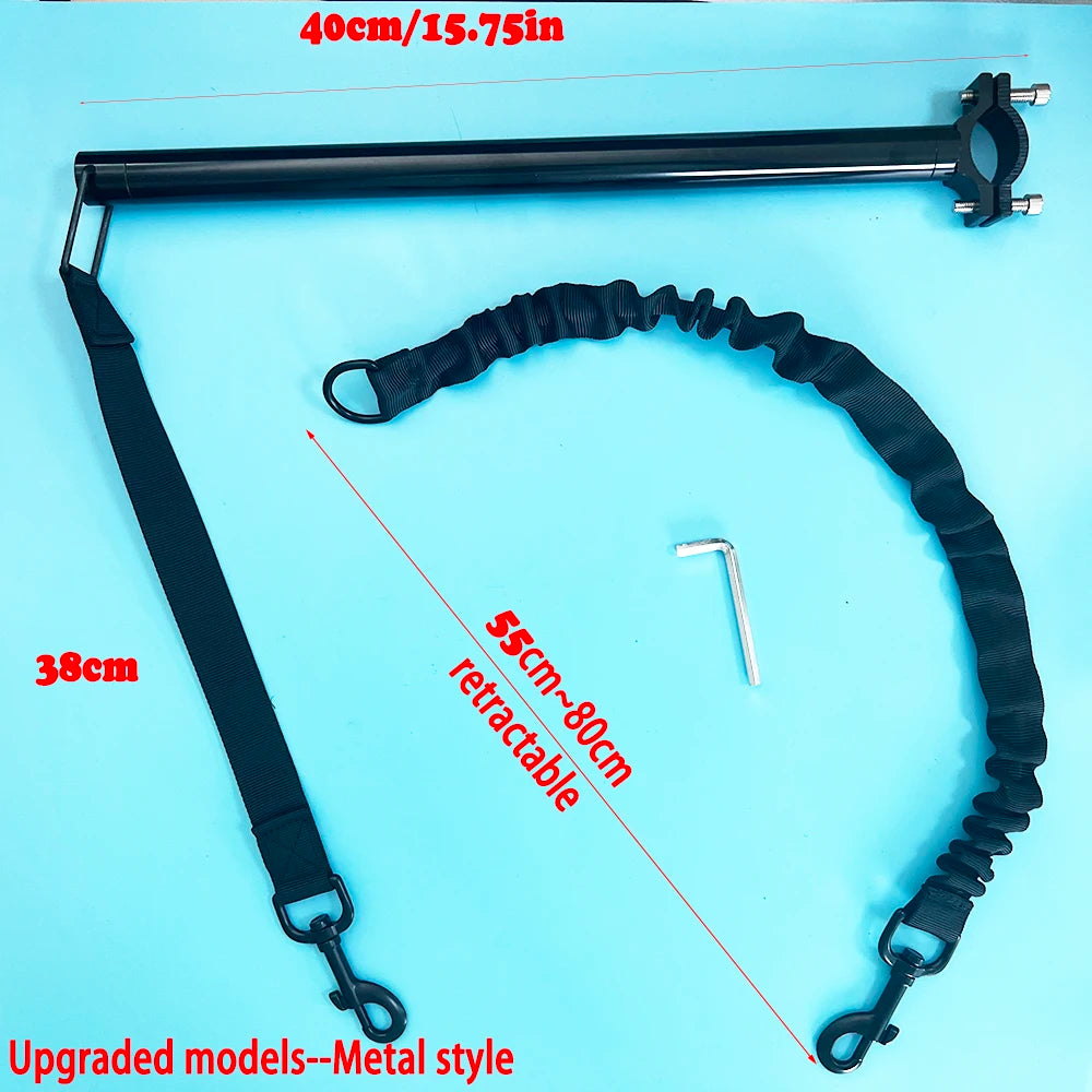 Bicycle Walking Dog Leash, Dog Leash, Removable Elastic Dog Bicycle Leash, Metal Leash