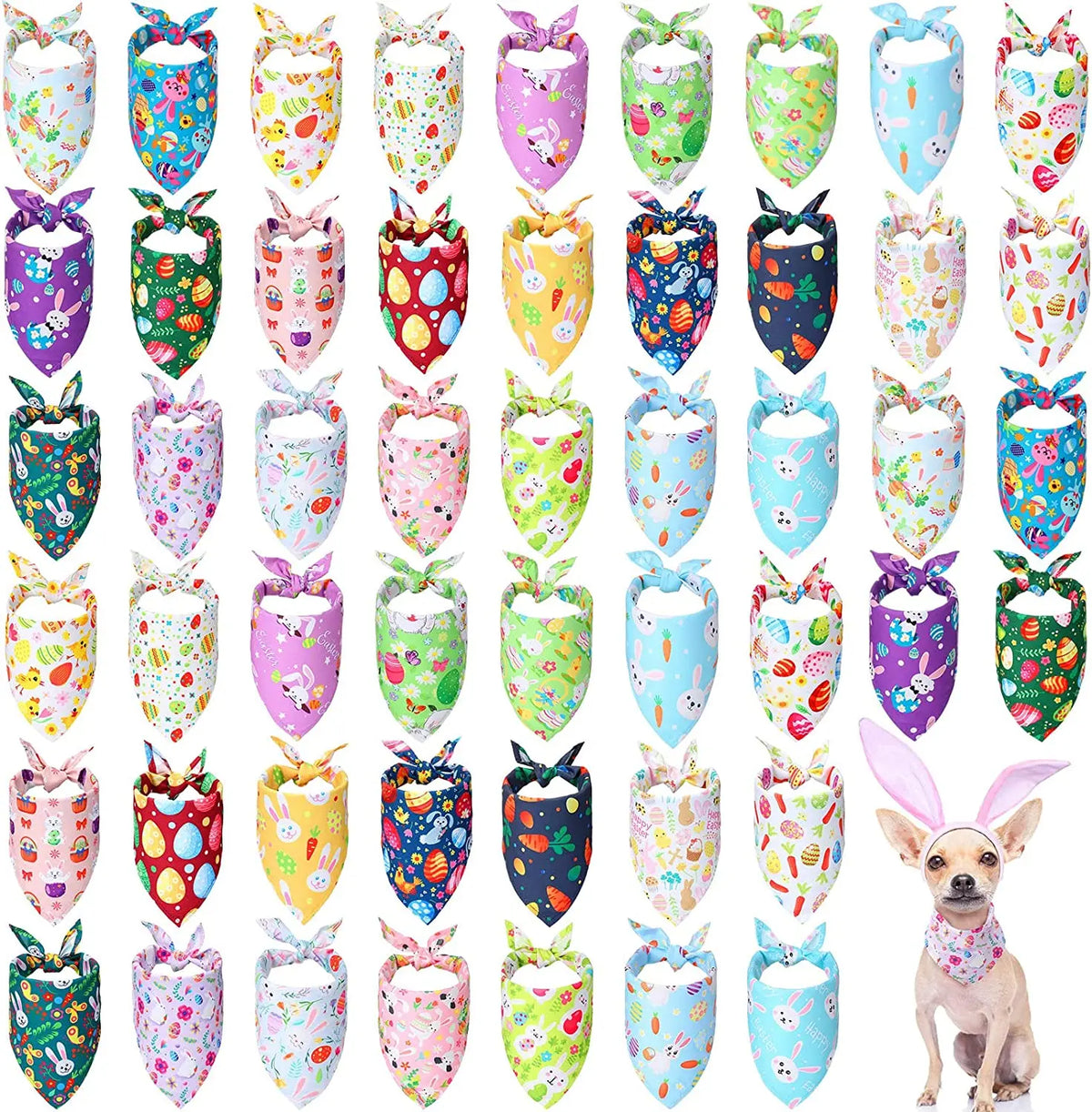 30/50/100Pcs Dog Scarf Bibs Triangle For Fall Halloween Christmas Dog Bandana Bulk Thanksgiving Small Medium Large Dog bandanas