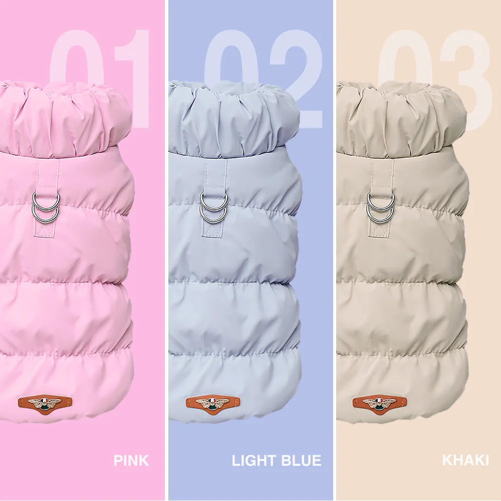 Winter Padded Dog Coat Jacket For Small Medium Dogs Soft Warm Dog Clothes Cute Puppy Vest Pet Outfit