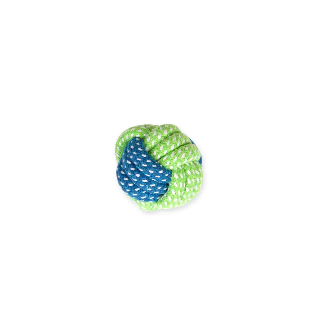 Dog Toy Grinding Teeth Clean Teeth Bite Resistant Rope Knot Small Medium Large Dog Teddy Puppy Cotton Rope Toy Ball Pet Supplies
