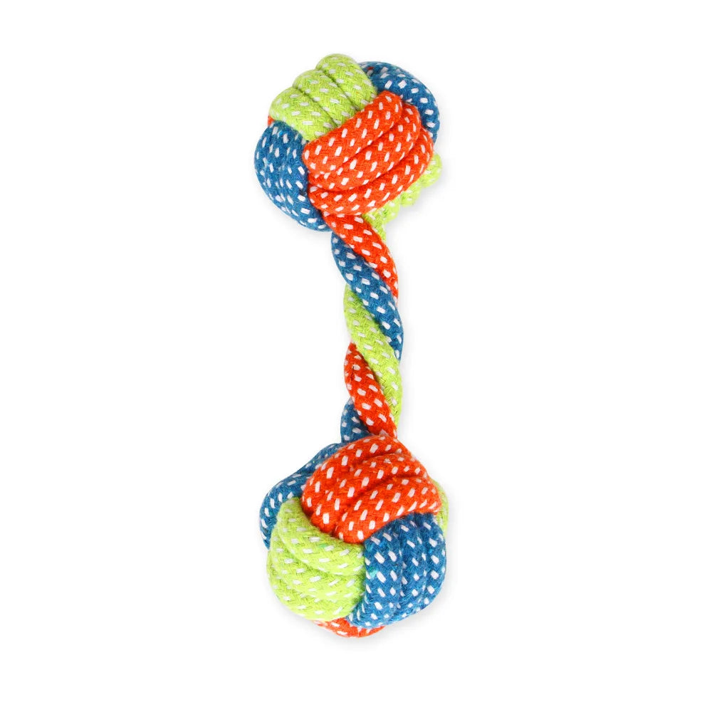 Dog Toy Grinding Teeth Clean Teeth Bite Resistant Rope Knot Small Medium Large Dog Teddy Puppy Cotton Rope Toy Ball Pet Supplies