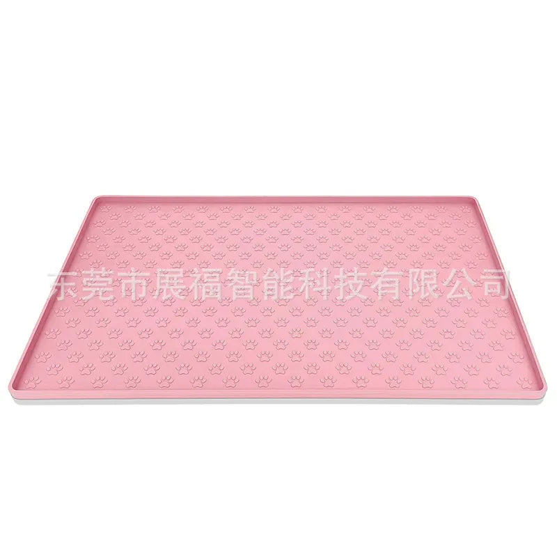 Silicone individual tablecloth for pets, waterproof non-slip mat for dog and cat feeding Feeding pad silicone waterproof bowl