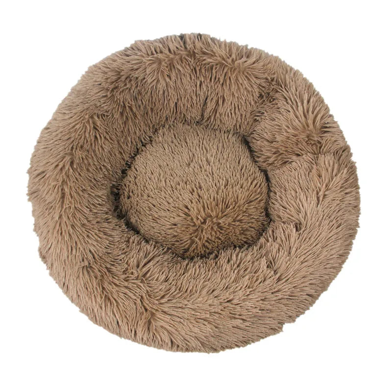 Orthopedic Donut Dog Bed - Calming Anti-Anxiety Pet Sofa Lounger, Washable for Small Large Dogs Cats, Comfortable Memory  Mat