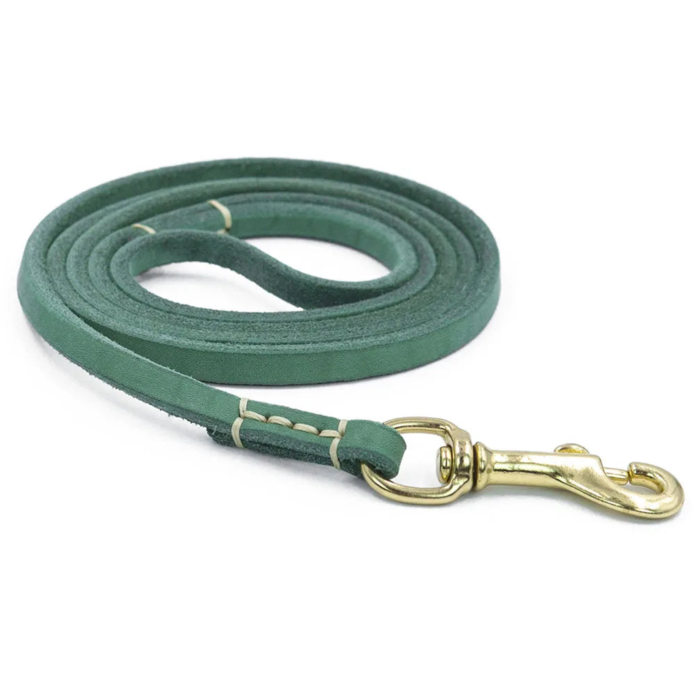 130cm 180cm Genuine Leather Small & Medium Dog Leash Handmade Durable Portable Light Soft Real Leather Leash for Small Dogs Cats