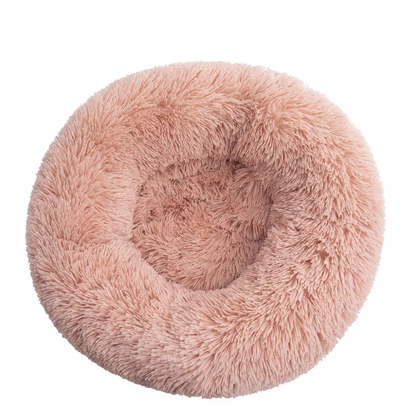 Orthopedic Donut Dog Bed - Calming Anti-Anxiety Pet Sofa Lounger, Washable for Small Large Dogs Cats, Comfortable Memory  Mat