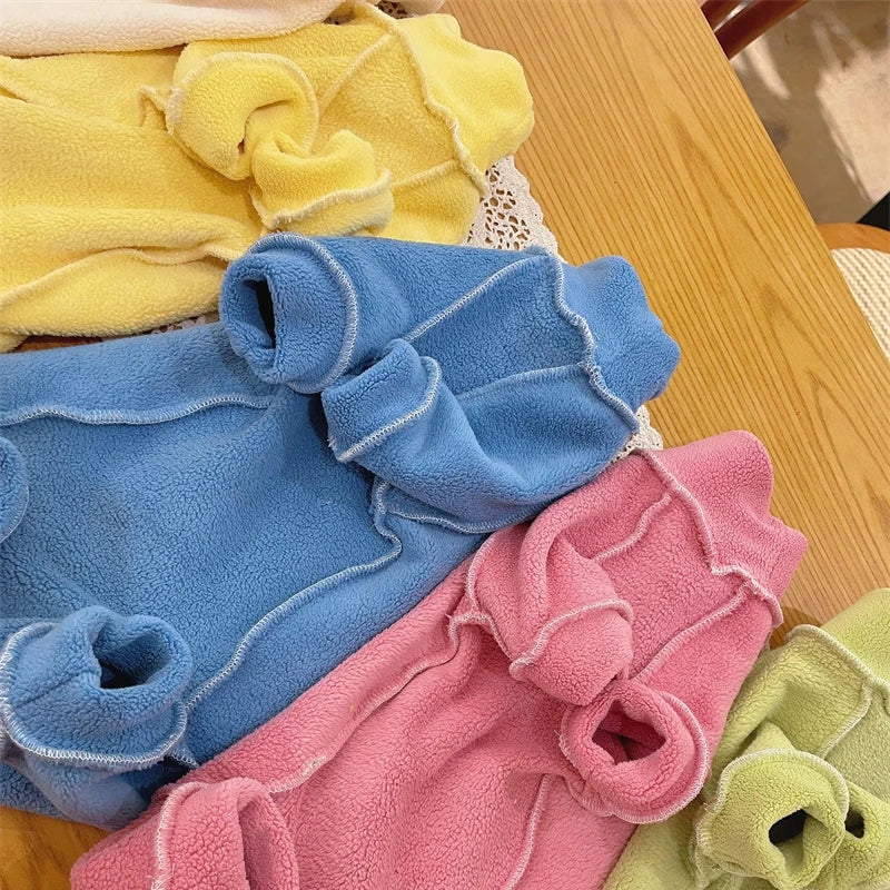 Fleece Coat for Sphynx Cat Warm Sweatshirt 4-legged Jumpsuit for Kittens Dogs soft Loungewear for Male Cat Devon Rex Sweater